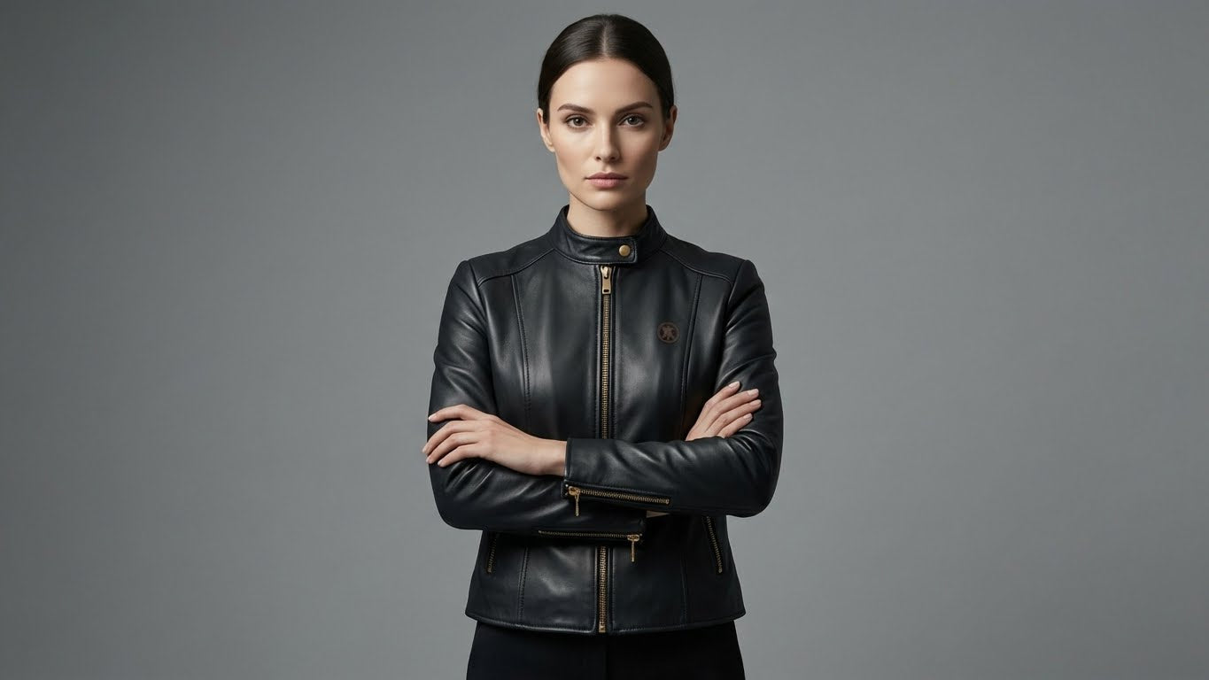 WINTERFELL Signature: The Aethel Sculpted Leather Blazer